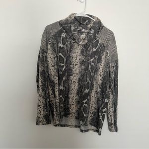 Snake print sweater